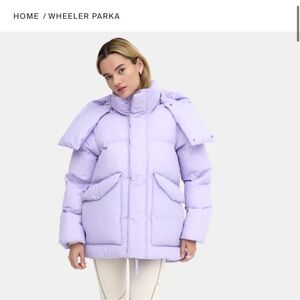 Halfdays Puffer Coat - wheeler parka in LILAC